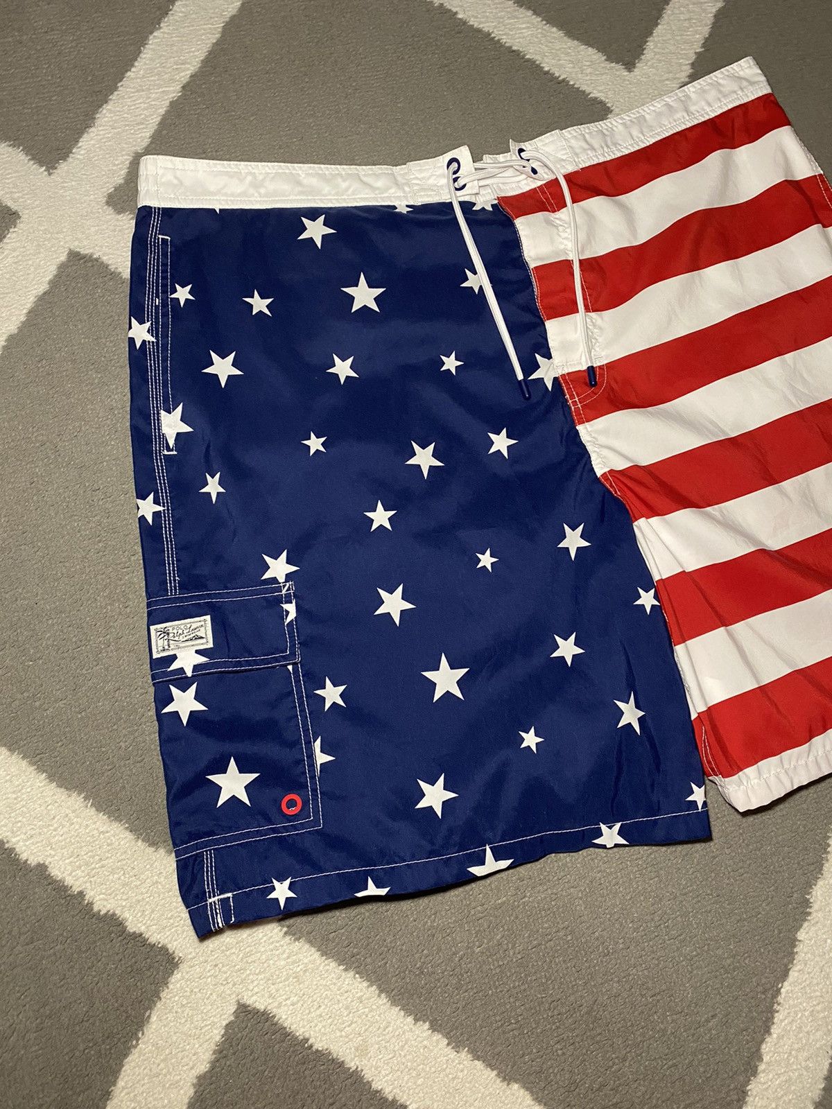 Polo Ralph Lauren × Ralph Lauren Polo Ralph Lauren men’s American Flag Swim Trunks Shorts Size US 40 / EU 56 - 3 Thumbnail