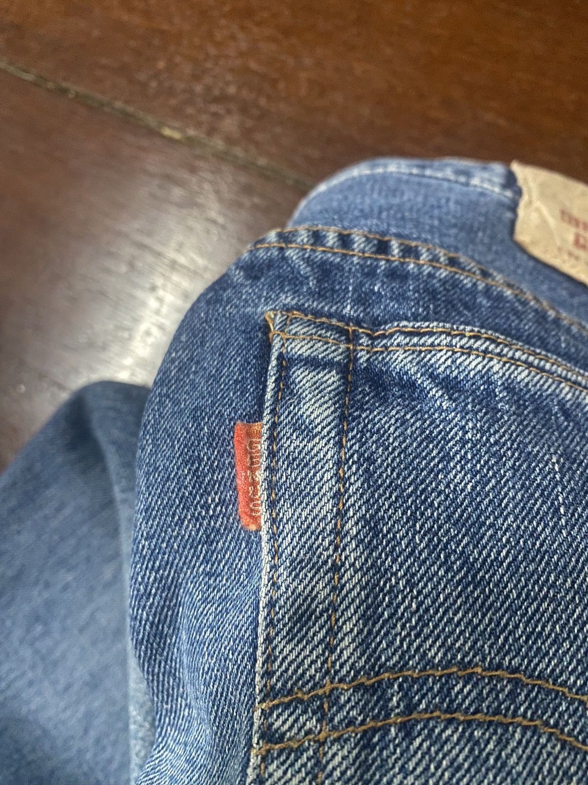 Warehouse Fire 🔥 vintage inspired 50s WAREHOUSE gripper zipper denim Size US 31 - 17 Thumbnail