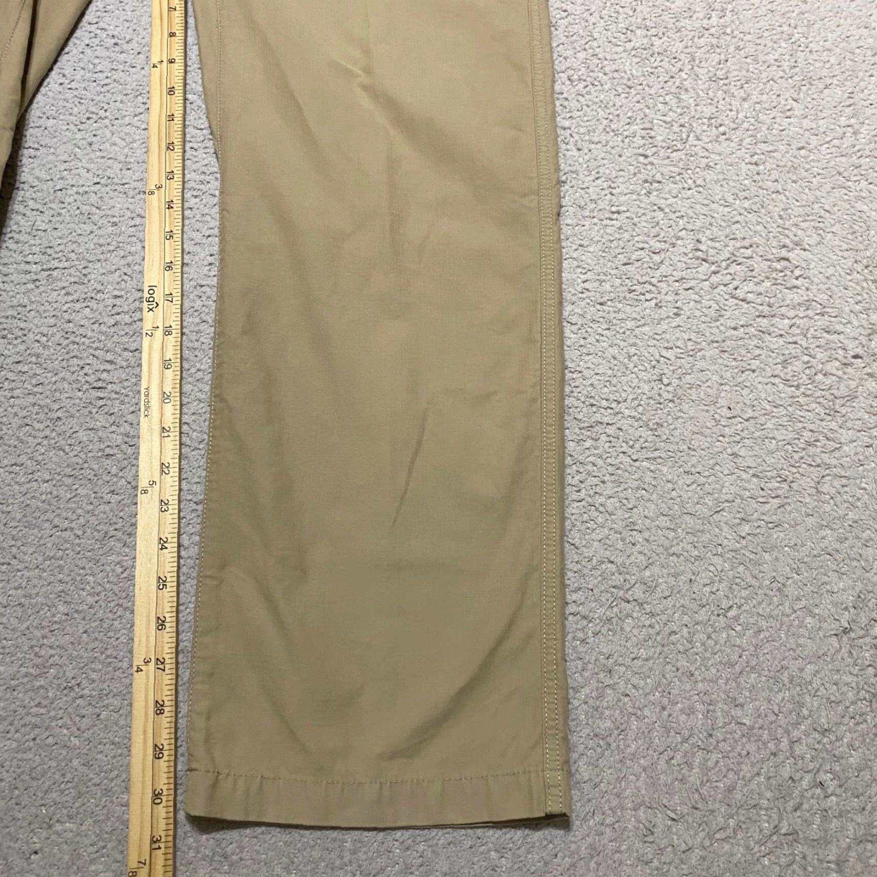 Eddie Bauer Eddie Bauer Travex Mens 38x32 Pants Beige Cotton Nylon Straight Chino 5-Pocket Logo Zip Button Flat Front Regular Vintage No Size US 38 / EU 54 - 6 Thumbnail