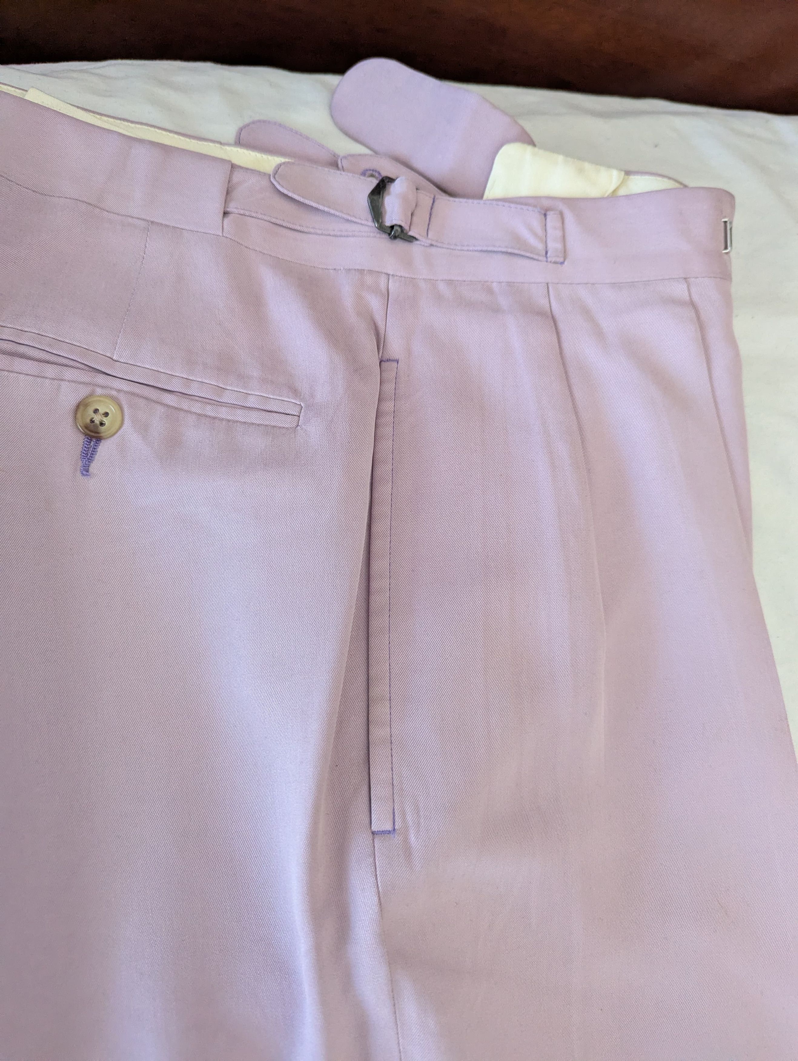 Polo Ralph Lauren Fine tailored silk pants Size US 38 / EU 54 - 1 Thumbnail