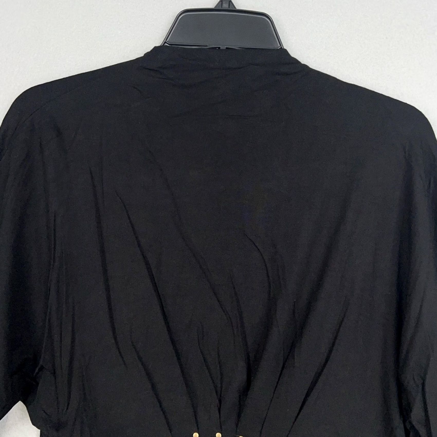 Vintage Testimony Los Angeles Cardigan Womens Small Black Drape Open Studded Jacket Y2K Size S / US 4 / IT 40 - 7 Thumbnail