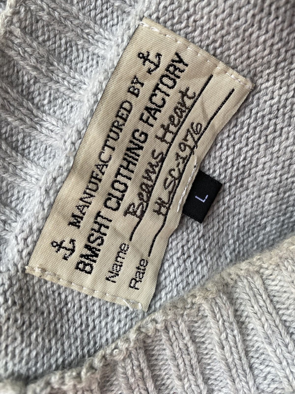 Beams Plus × Japanese Brand × Vintage Vtg Beam Plus Knit Sweater Size L / US 10 / IT 46 - 8 Thumbnail