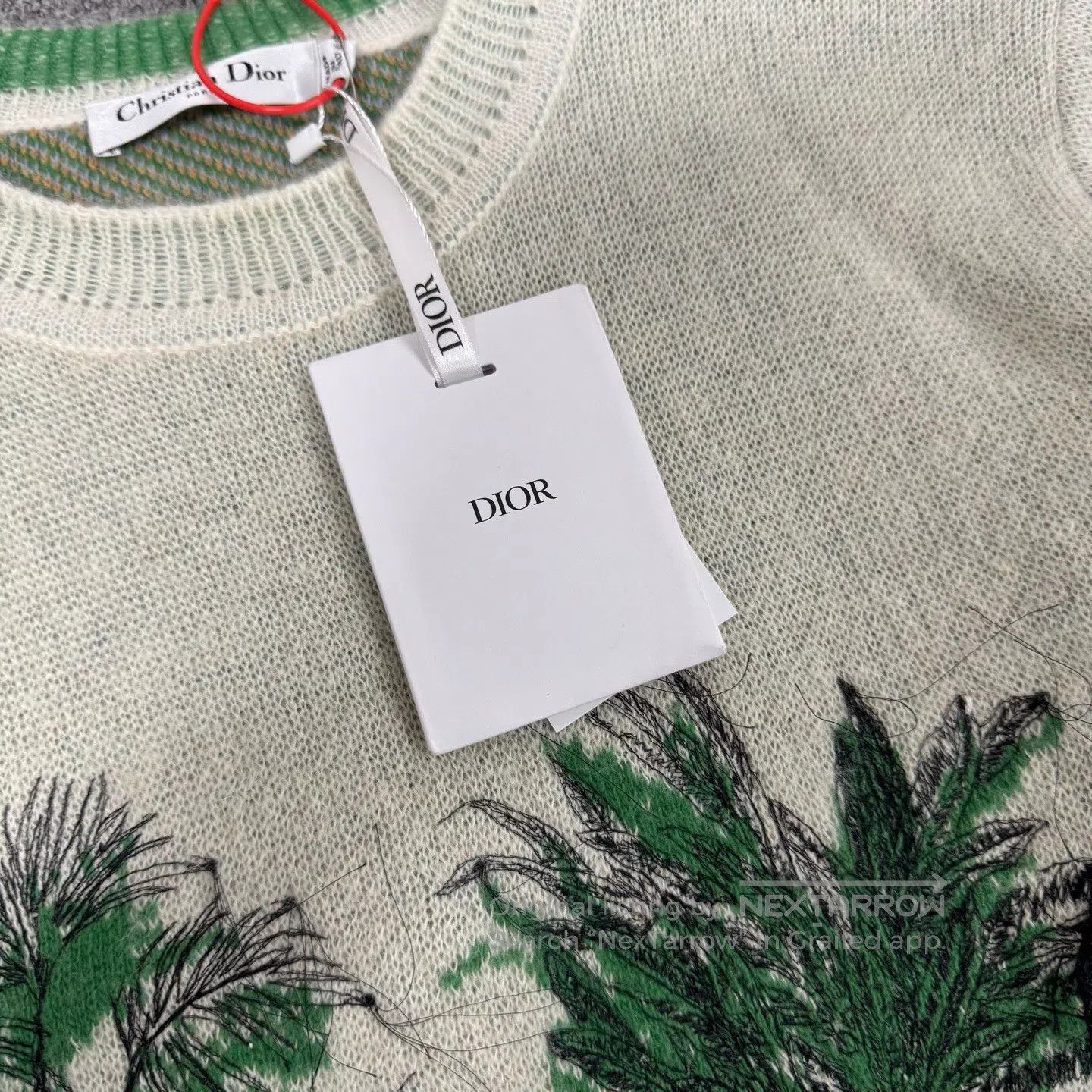 Dior Dior Tropical plant coconut-themed jacquard round-neck kni Size S / US 4 / IT 40 - 4 Thumbnail
