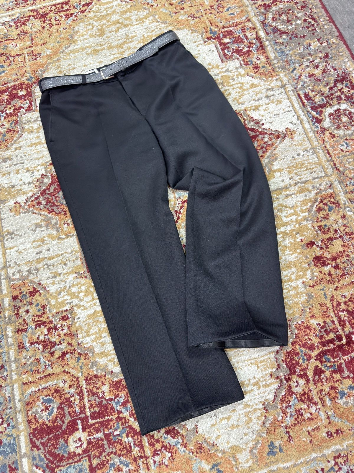 Japanese Brand 1980s Wool Suit Pants Baggy Trousers Blend Balenciaga Rick Size US 36 / EU 52 - 1 Thumbnail
