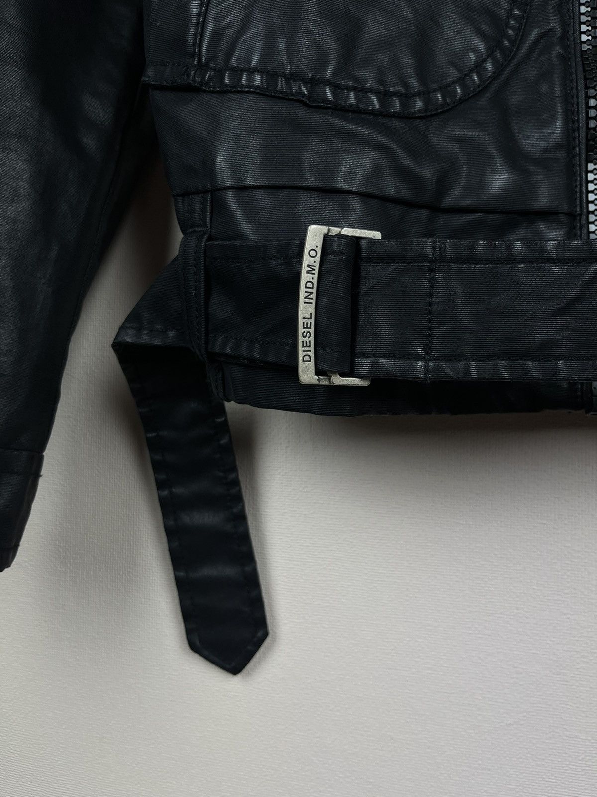 Diesel Vintage Diesel Biker Jacket Motorcycle Black Spalmatura Size US S / EU 44-46 / 1 - 9 Thumbnail