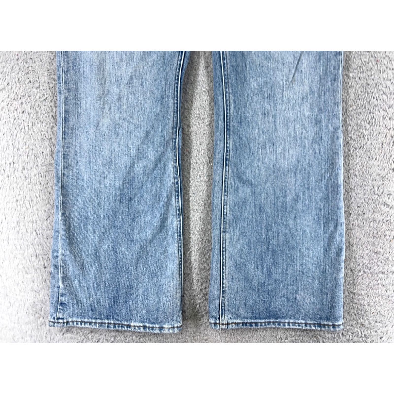 Vintage Denim Forum Jeans Womens 28 Blue The Twiggy High Rise Flare Cotton Blend 26x26 Distressed Zipper Denim Forum 5-Pocket Designer American Vintage? Size 28" / US 6 / IT 42 - 2 Thumbnail