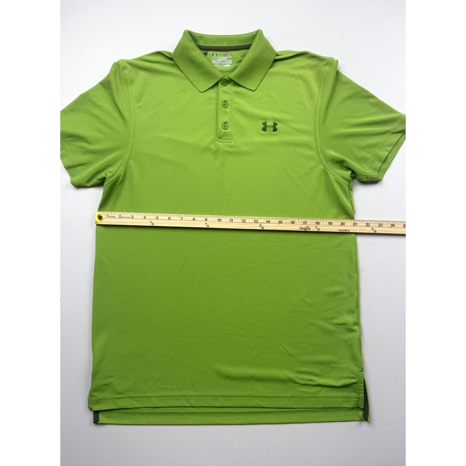 Under Armour Under Armour Polo Shirt Mens M Green Solid HeatGear Golf Performance Knit Shirt Size US M / EU 48-50 / 2 - 5 Thumbnail