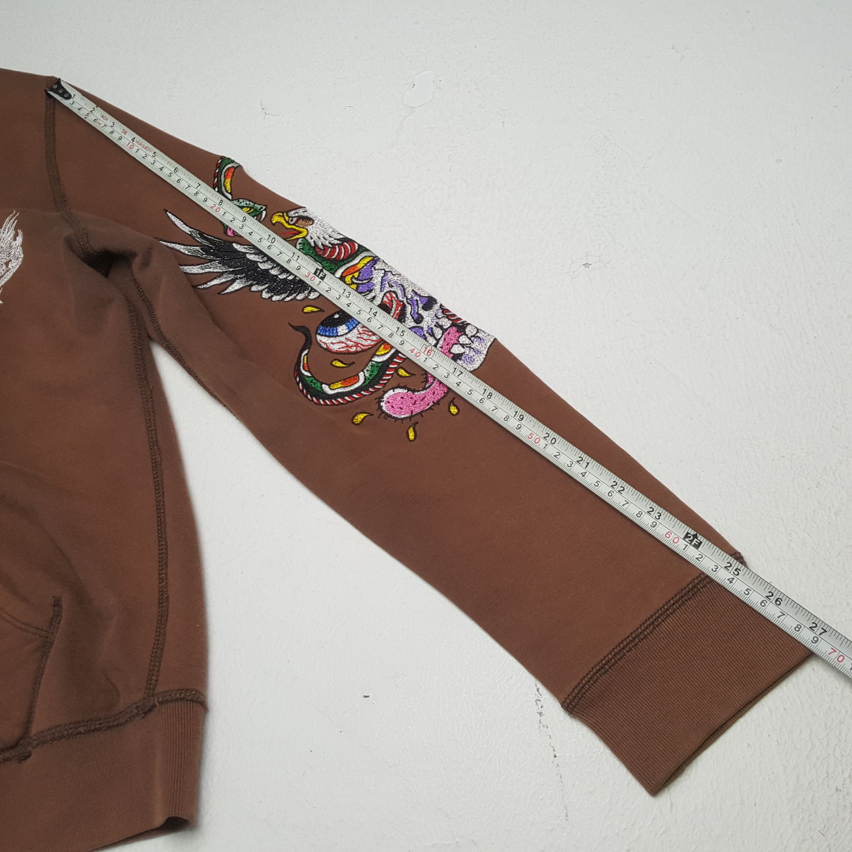 Christian Audigier × Ed Hardy × Vintage Vintage ED HARDY by CHRISTIAN AUDIGIER Fashion Brand Hoodies Size US M / EU 48-50 / 2 - 6 Thumbnail