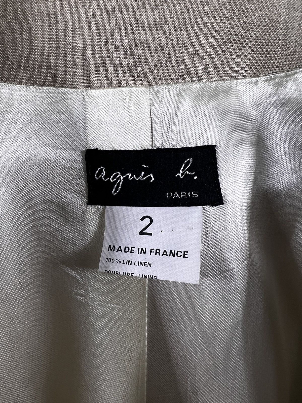 agnes b. 🔥 Vintage Agnes b Made in France Buttonless Crop Jacket Size M / US 6-8 / IT 42-44 - 6 Thumbnail