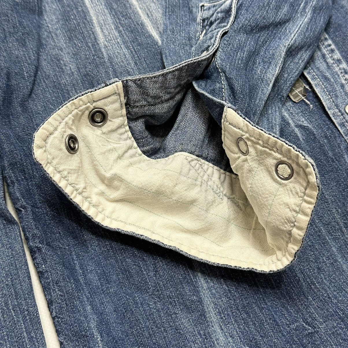 Diesel Vintage Diesel Pearl Snap patchwork Denim Western Shirt Size US S / EU 44-46 / 1 - 7 Thumbnail