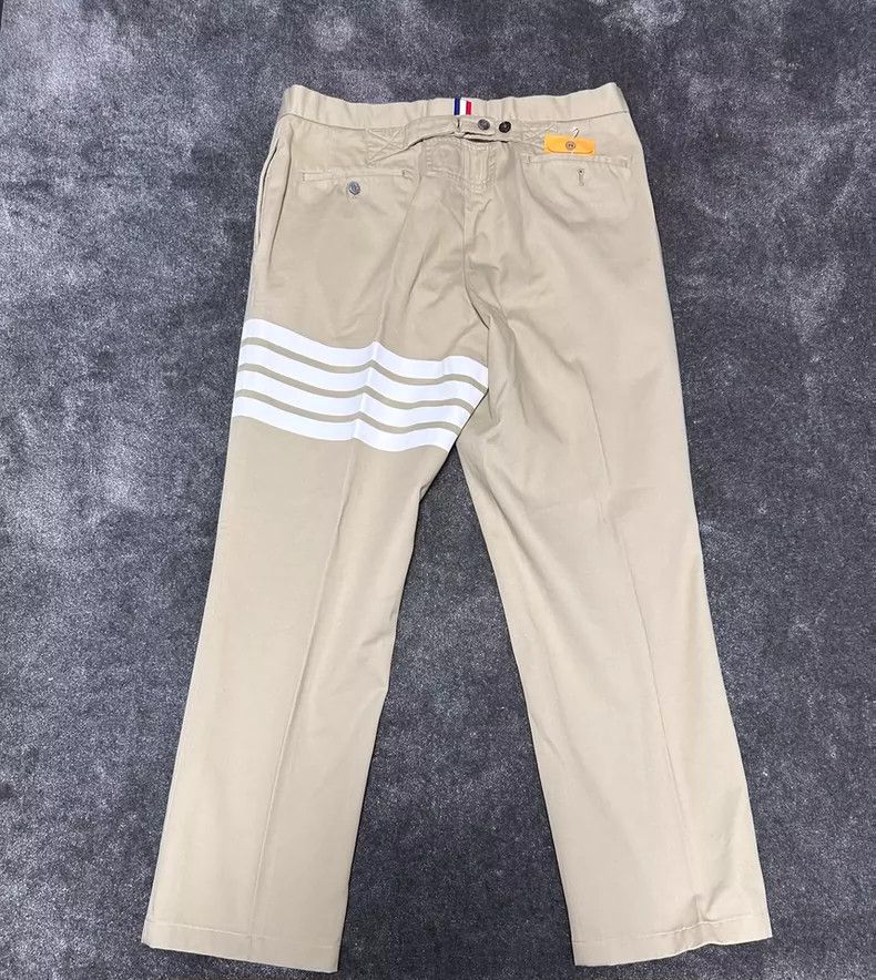 Thom Browne Thom Browne size3 Soft cotton khaki trousers Size 36R - 6 Thumbnail