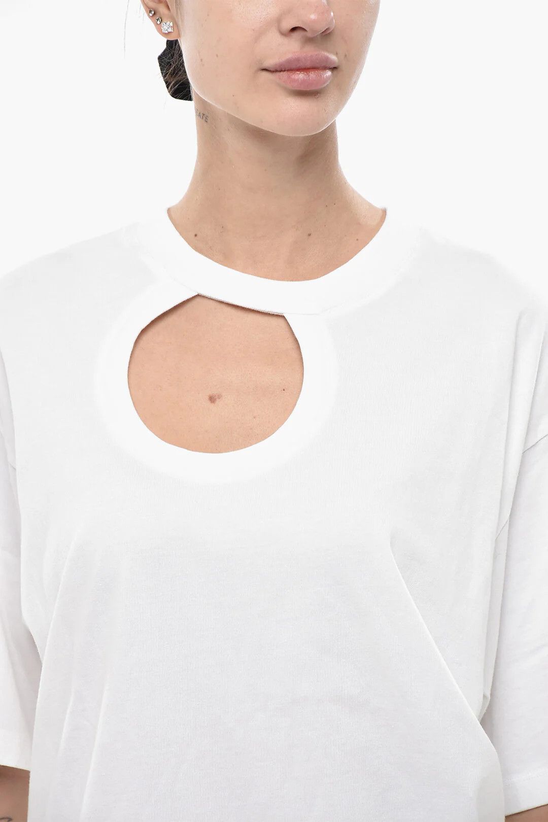 Off-White og1mm0426 Cotton T-Shirt in White Size L / US 10 / IT 46 - 3 Thumbnail