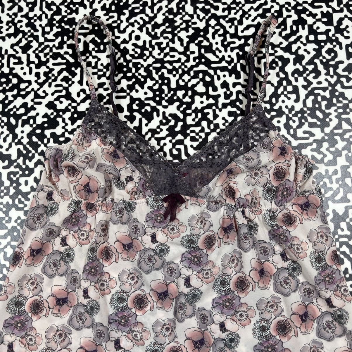 Vintage Vintage Y2K Retro Floral Sexy Style Tank Top Sleeveless 90s Size M / US 6-8 / IT 42-44 - 6 Thumbnail