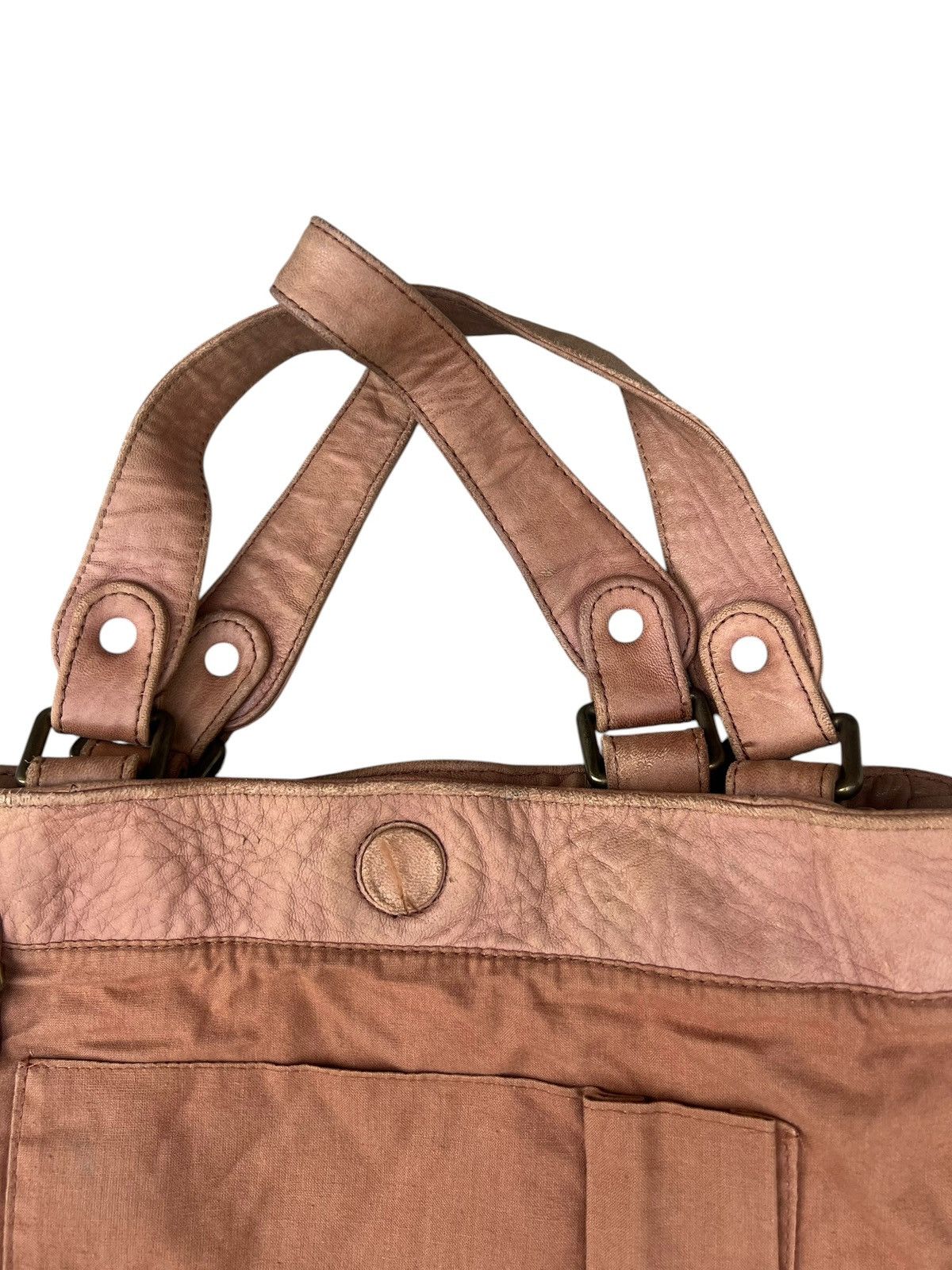 Leather Vintage Gerard Darel Distressed Patina Leather Tote Bag Size ONE SIZE - 24 Thumbnail