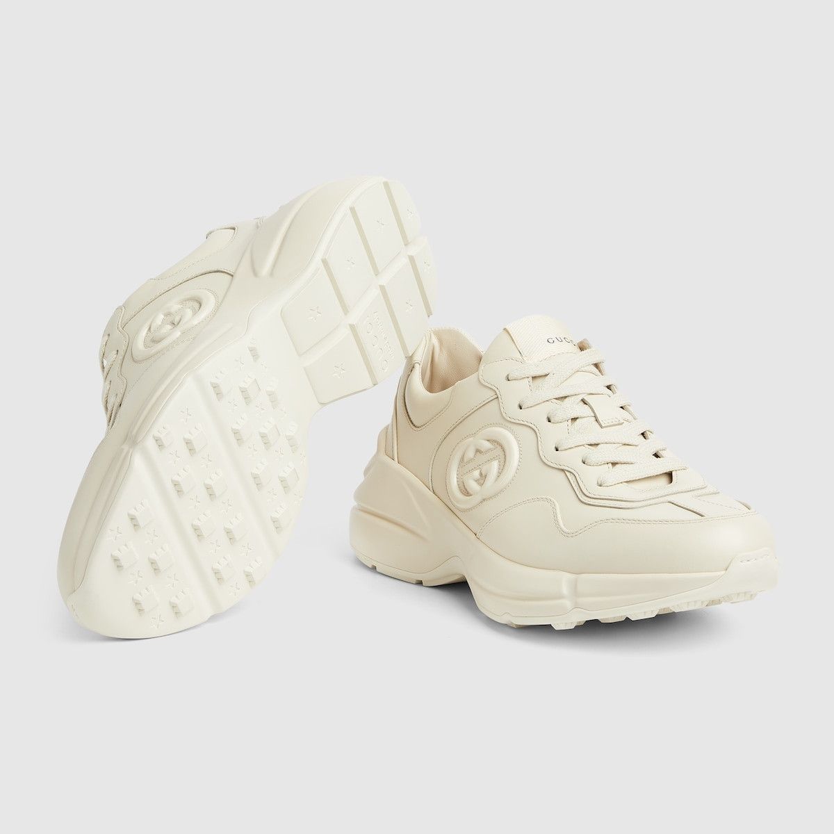 Gucci oc11z1025 Rhyton Sneakers in Ivory Size US 8 / IT 38 - 5 Thumbnail