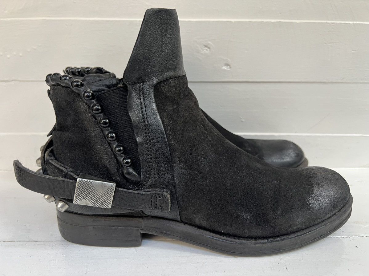 A.S.98 AS98 black Leather Biker Ankle Boots Size US 9 / IT 39 - 3 Thumbnail