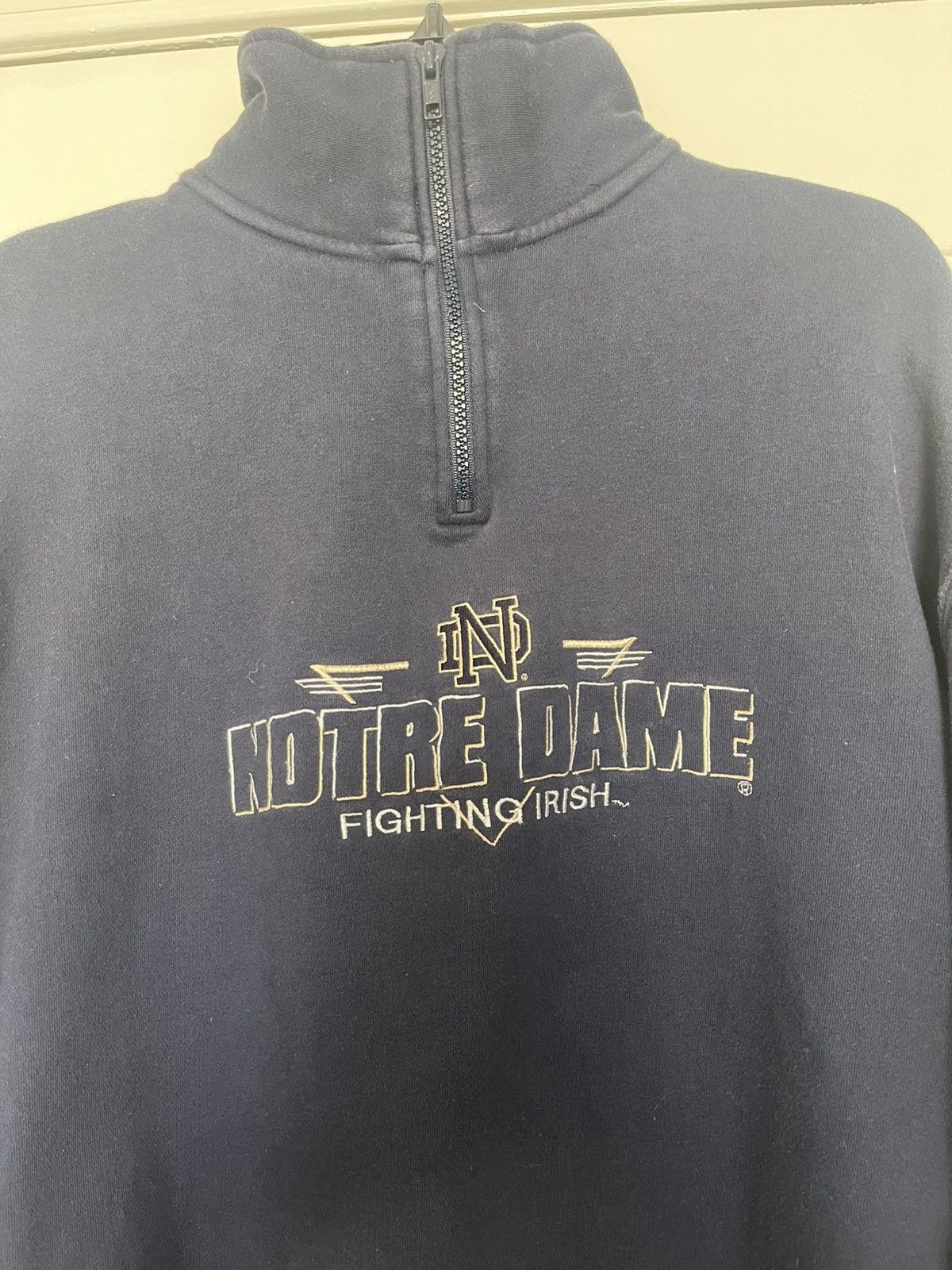 Vintage Cadre Athletic Notre Dame Fighting Irish 1/4 Zip Size US L / EU 52-54 / 3 - 2 Thumbnail