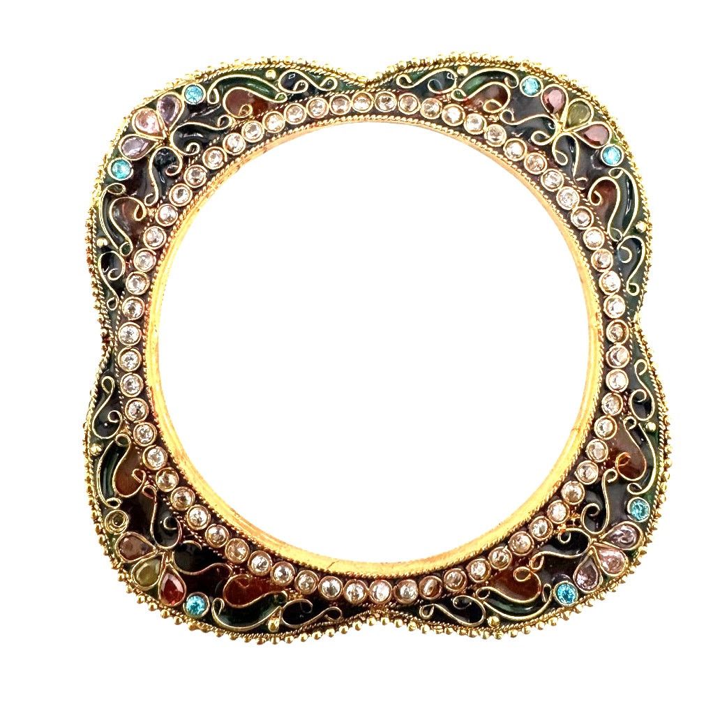 Other Golden Bloom Filigree Bangle: Central Asian Artisan Boldness Size ONE SIZE - 1 Thumbnail