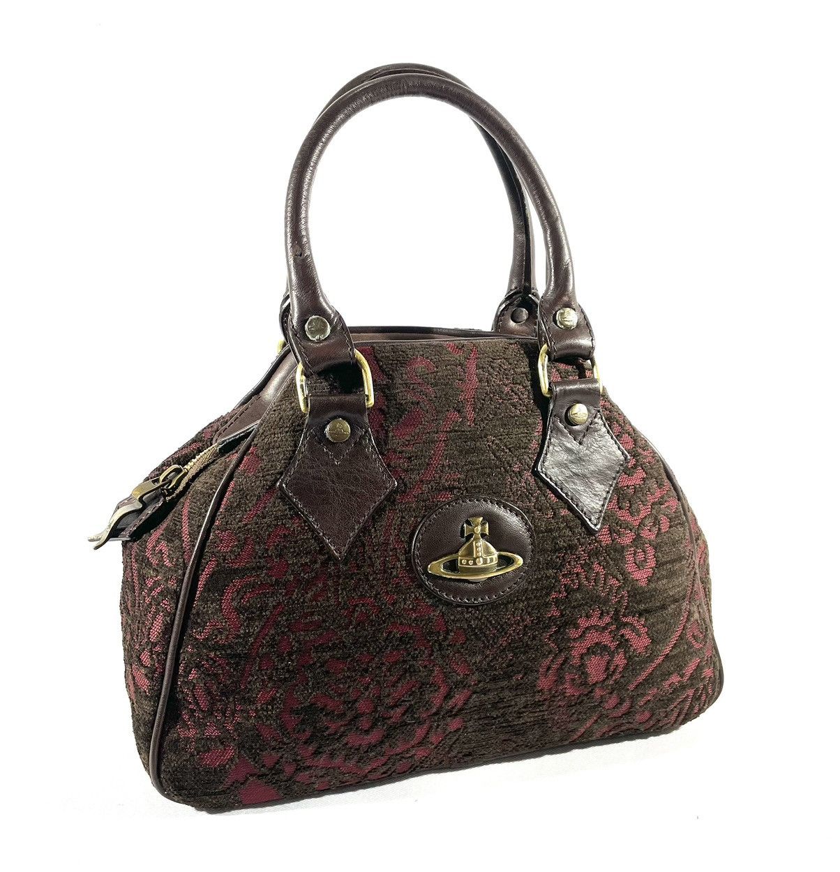 VIVIENNE WESTWOOD leather pebble Yasmin handbag