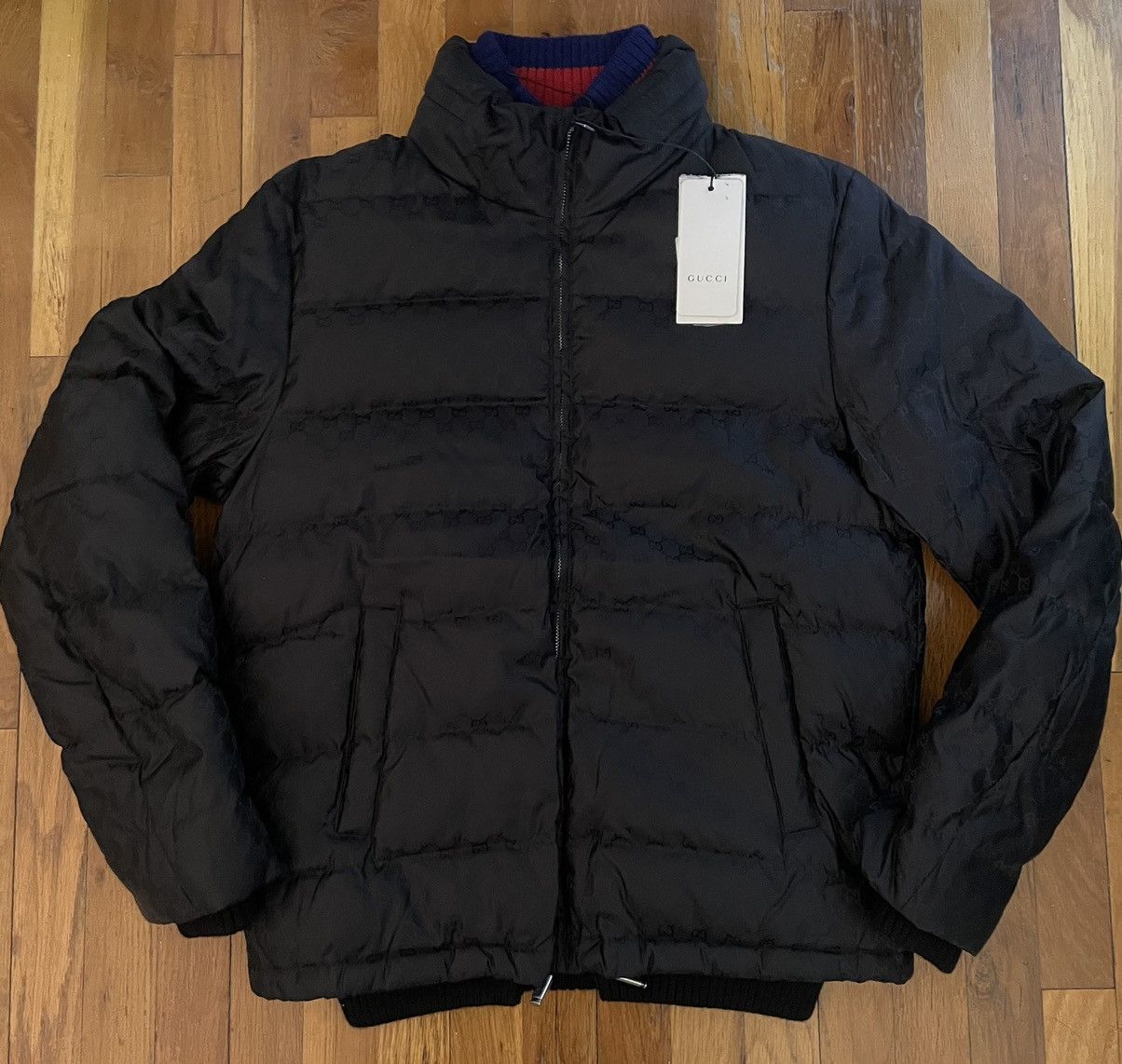 Designer × Gucci GUCCI JACQUARD DOWN JACKET Size US L / EU 52-54 / 3 - 1 Thumbnail