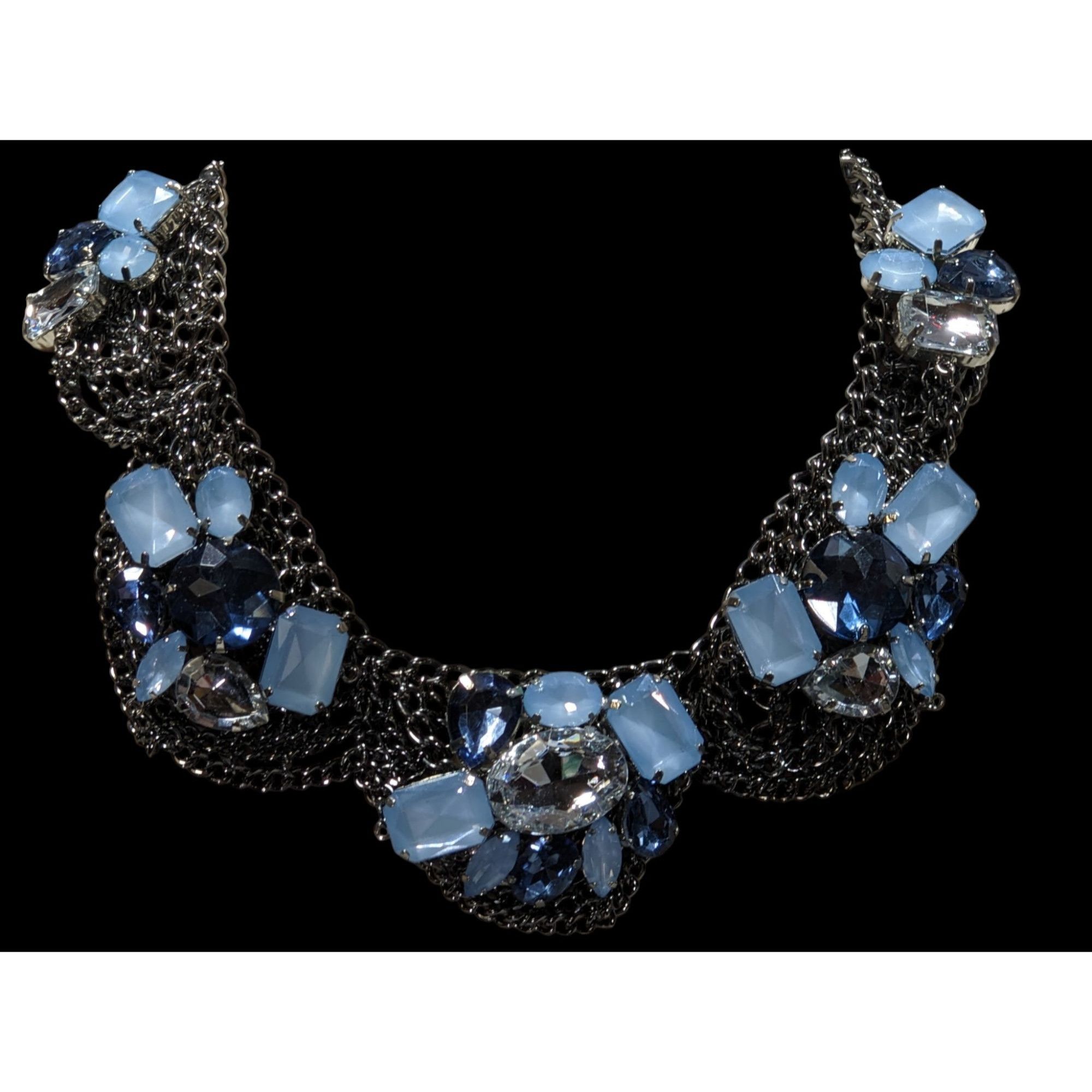 Vera Wang Simply Vera Vera Wang Fairy Glam Blue Gemmed Statement Neckl Size ONE SIZE - 3 Thumbnail
