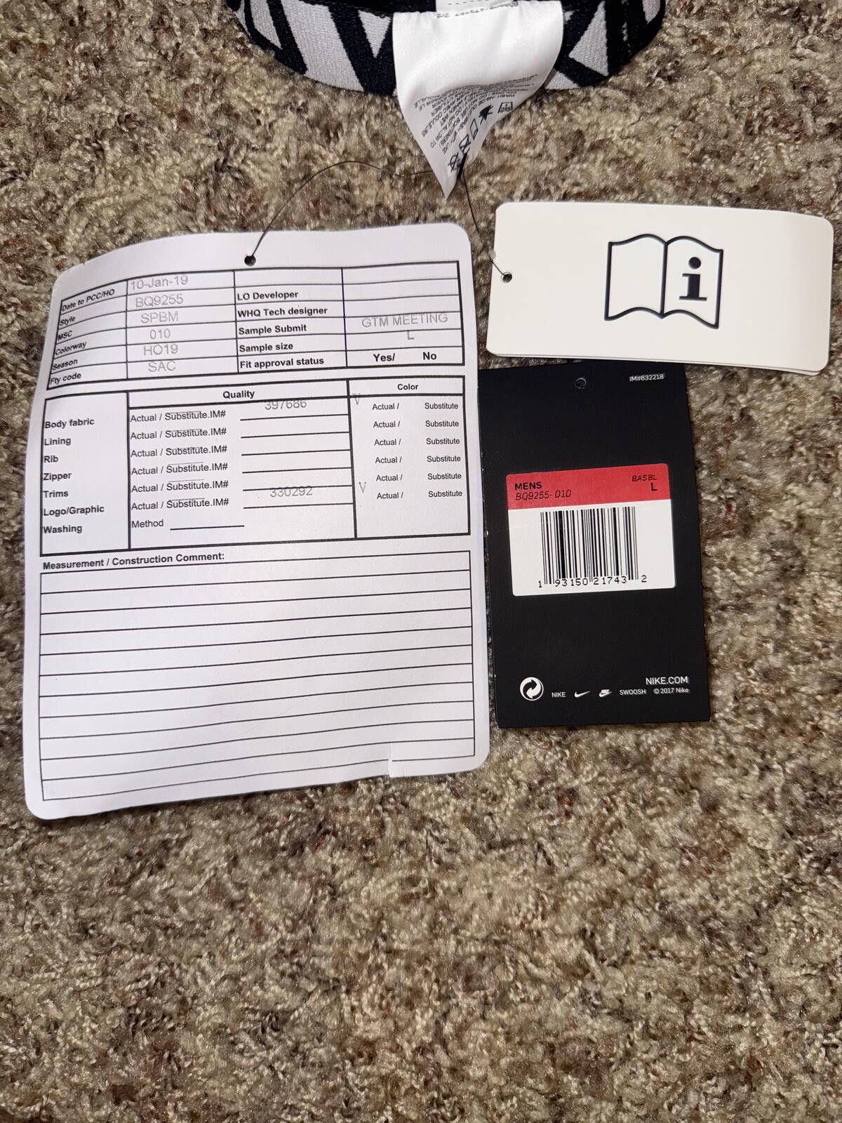 Nike Nike Men’s Pro Cool Slider Baseball Softball Tights Sample Size US 34 / EU 50 - 11 Thumbnail