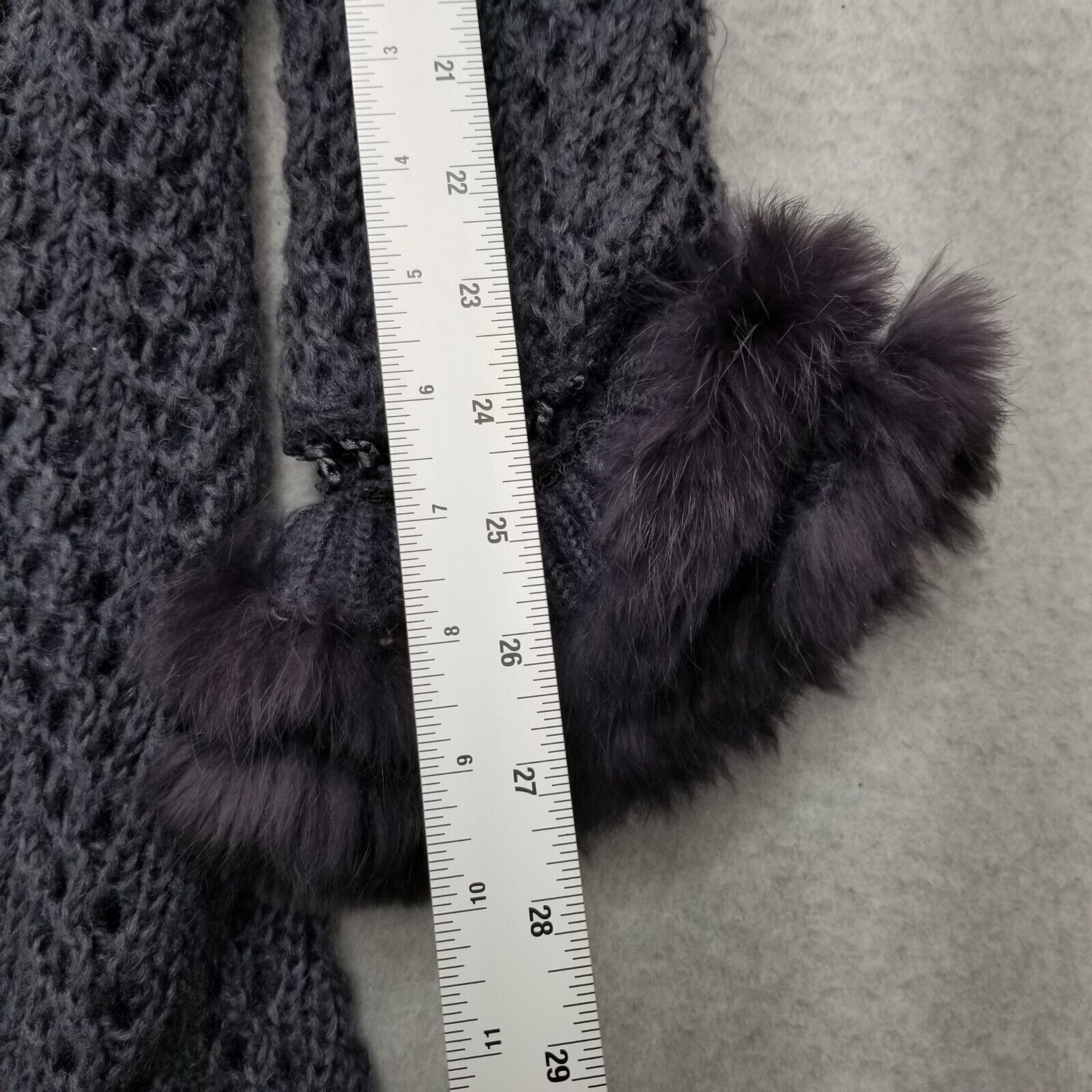 Other Ebene By Patrick Assuline Cardigan Womens 2 Gray Rabbit Fur Size XS / US 0-2 / IT 36-38 - 3 Thumbnail
