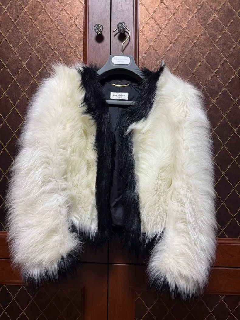 Saint Laurent Paris Saint Laurent Eco-Friendly Fur Coat Size M / US 6-8 / IT 42-44 - 1 Thumbnail