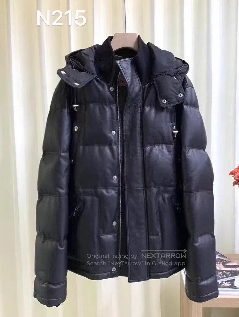Loewe Loewe Men's Down Leather Jacket Size US L / EU 52-54 / 3 - 1 Thumbnail