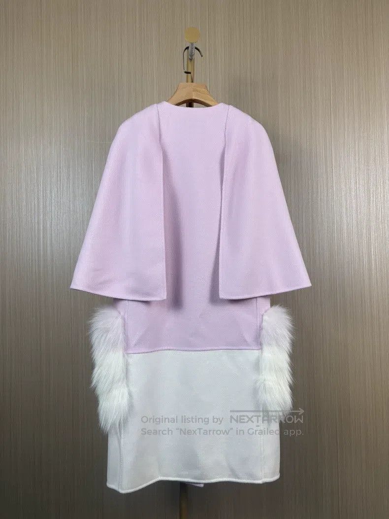 Fendi Fendi Cherry blossom pink fur collar cashmere coat Size XXS / US 00 / IT 34 - 2 Thumbnail