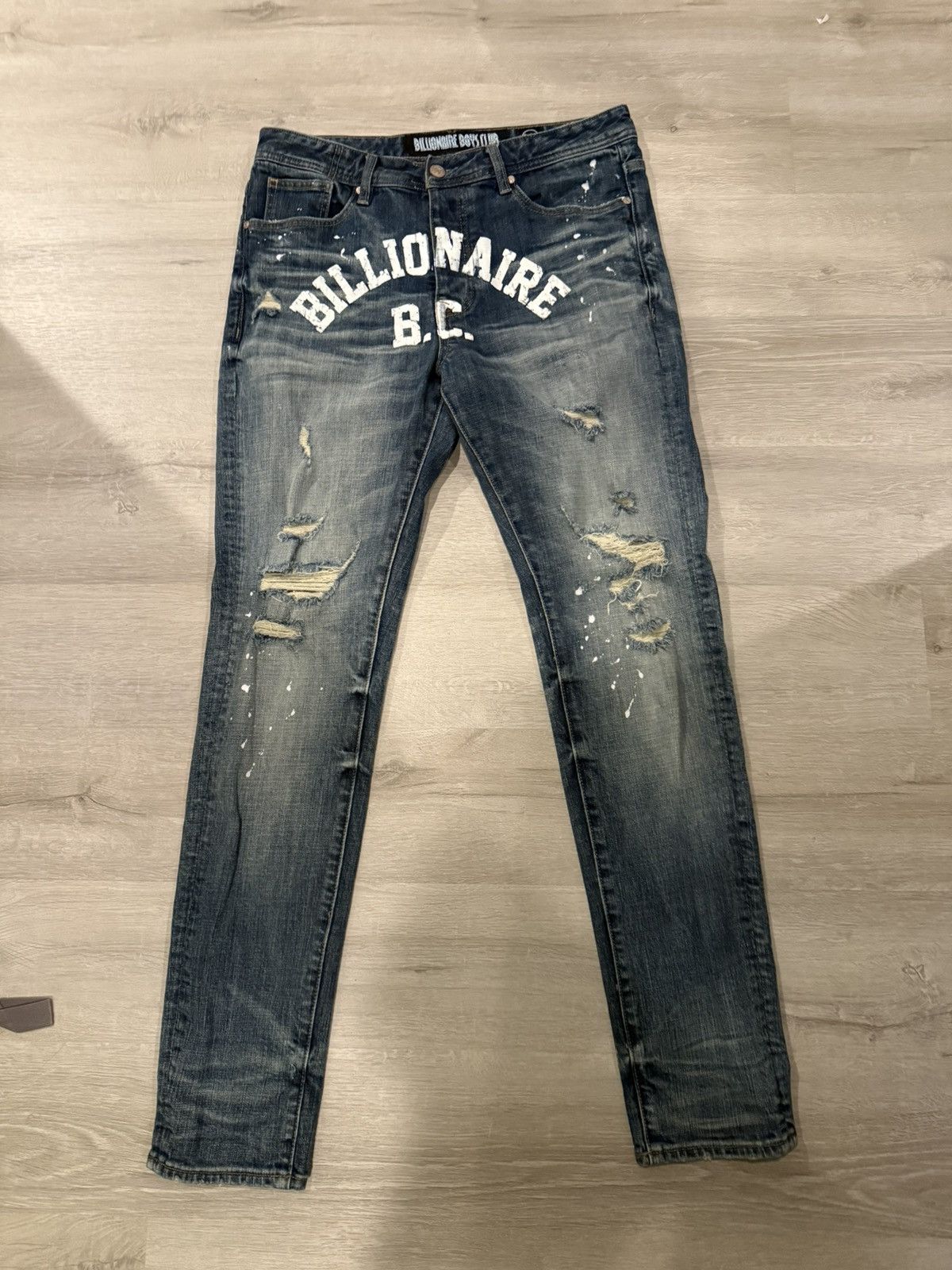 Billionaire Boys Club Billionaire Boys Club Distressed Jeans Size US 32 / EU 48 - 1 Thumbnail