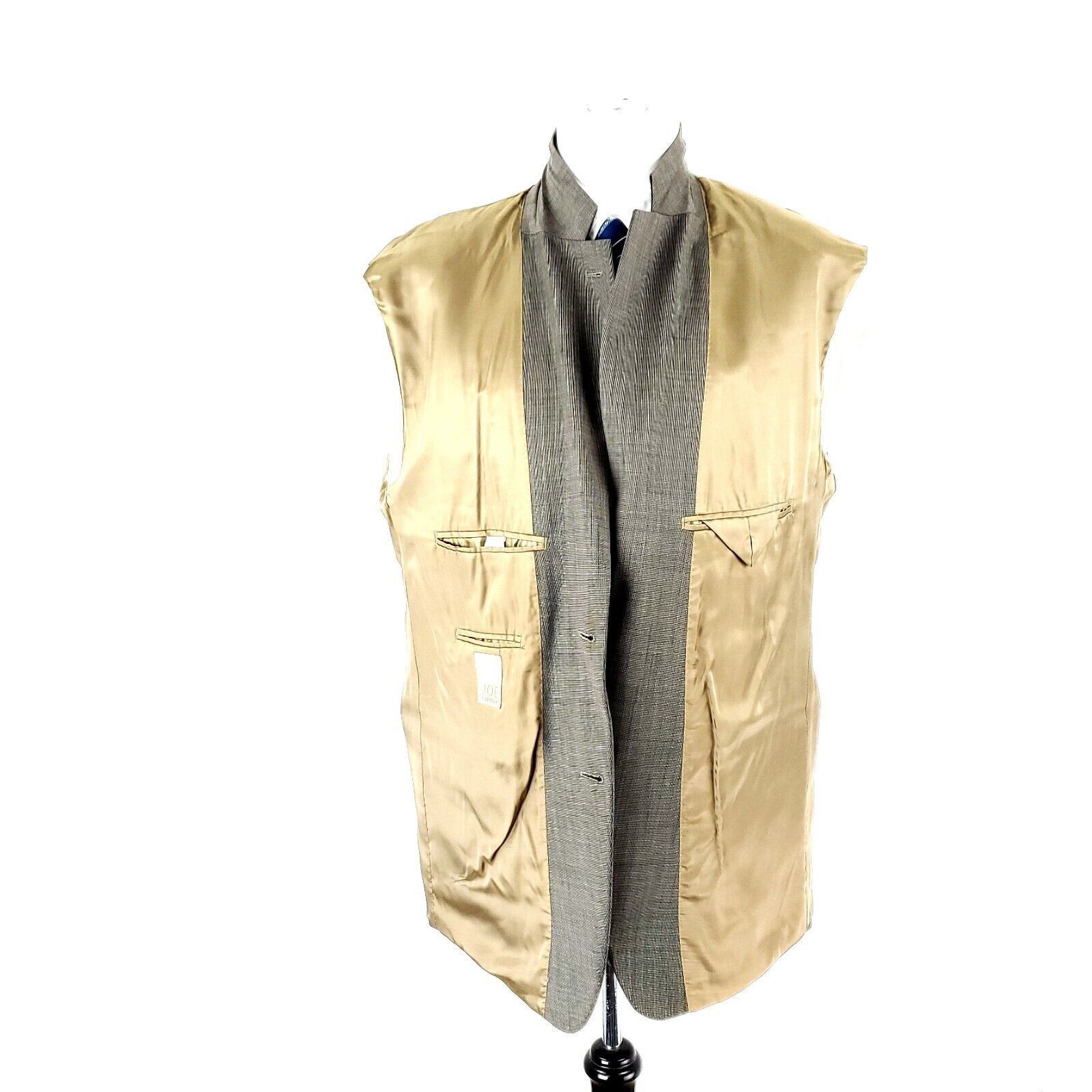 Joseph Abboud Joe Joseph Abboud Wool 2 Button Blazer 42R Beige Nailshead J Size 42R - 9 Thumbnail