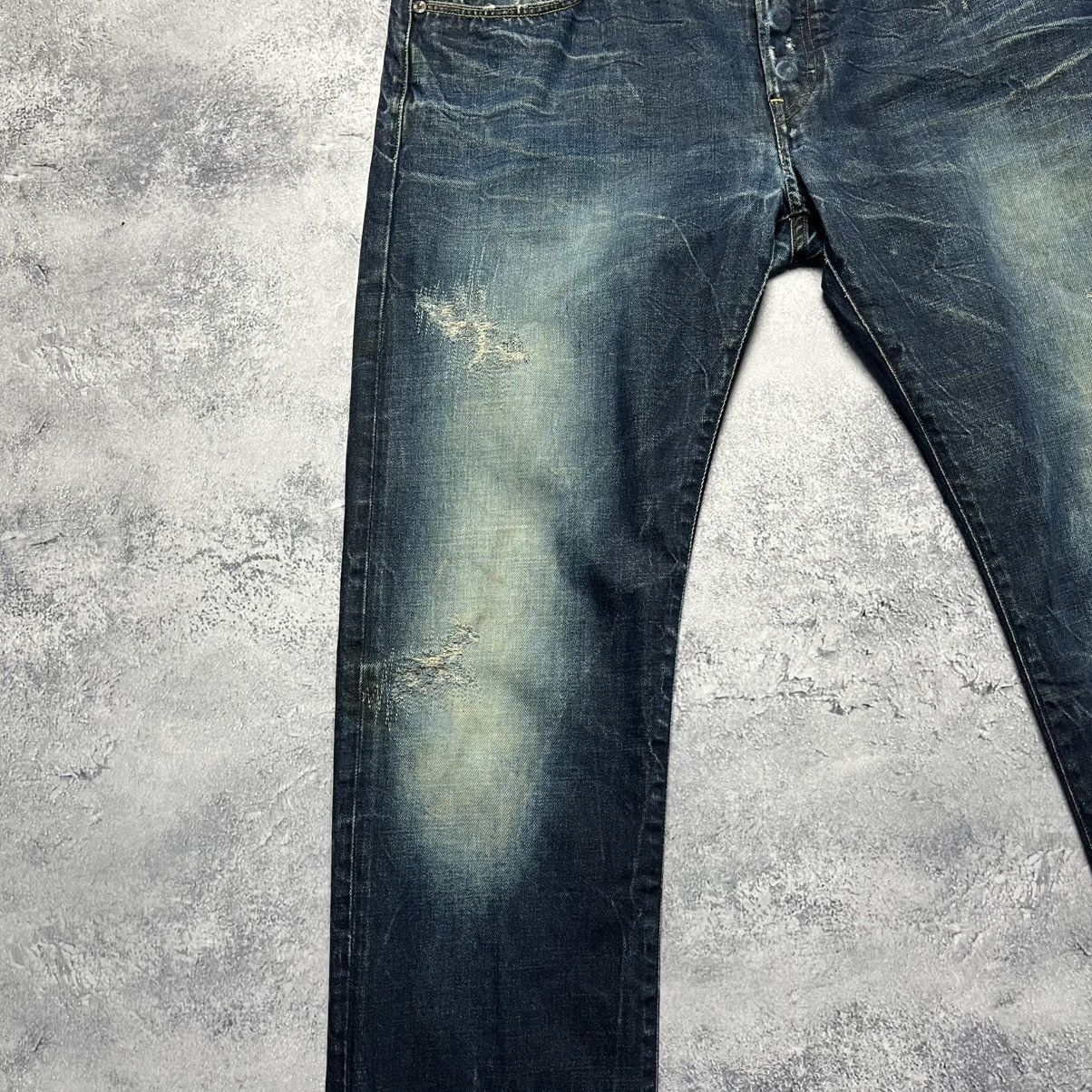G-Star Vintage G-Star RAW 3301 Low Tapered Distressed Denim Jeans Size US 38 / EU 54 - 3 Thumbnail