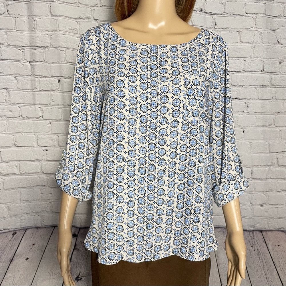 Loft New LOFT Long Roll Up Sleeve Blouse Size M Size M / US 6-8 / IT 42-44 - 2 Thumbnail