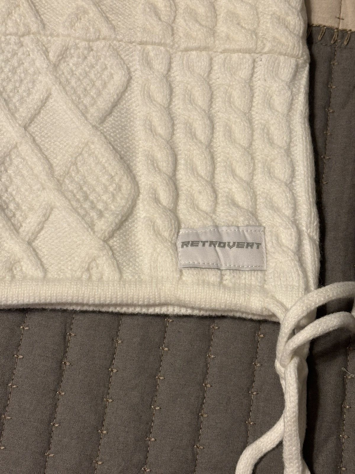 RETROVERT RETROVERT white cable knit shorts Size US 34 / EU 50 - 4 Thumbnail