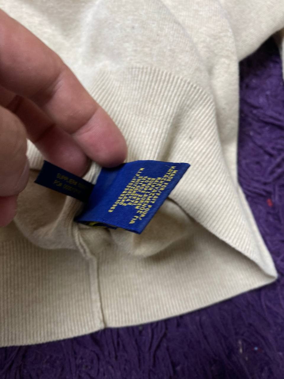 Polo Ralph Lauren Vintage 1990s Polo Ralph Lauren Logo Sweater Size US L / EU 52-54 / 3 - 10 Thumbnail