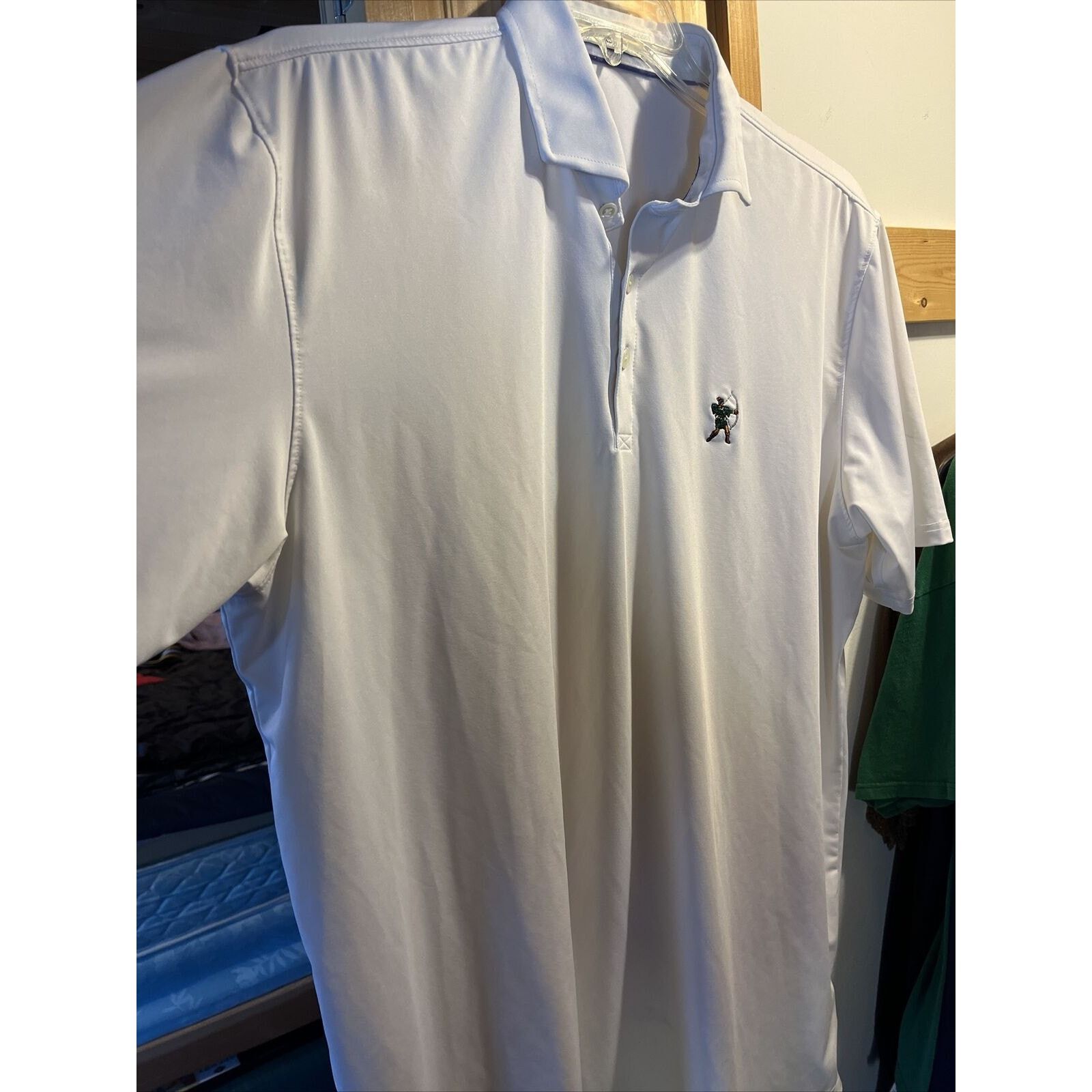 Other Holderness & Bourne Mens XL White Polyester Blend Polo Shirt Size US XL / EU 56 / 4 - 6 Thumbnail