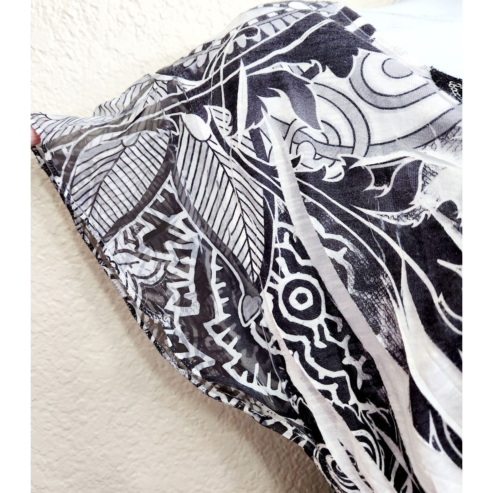 Other Cato Black White Floral Print Empire Waist Top Medium Size M / US 6-8 / IT 42-44 - 2 Thumbnail