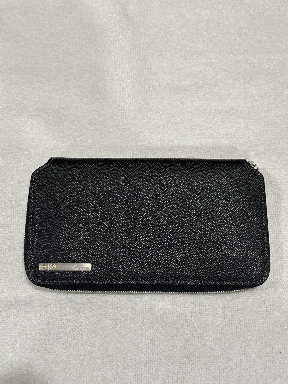 Cartier Cartier Cowhide Leather Zip-around Long Wallet Black Size ONE SIZE - 3 Thumbnail