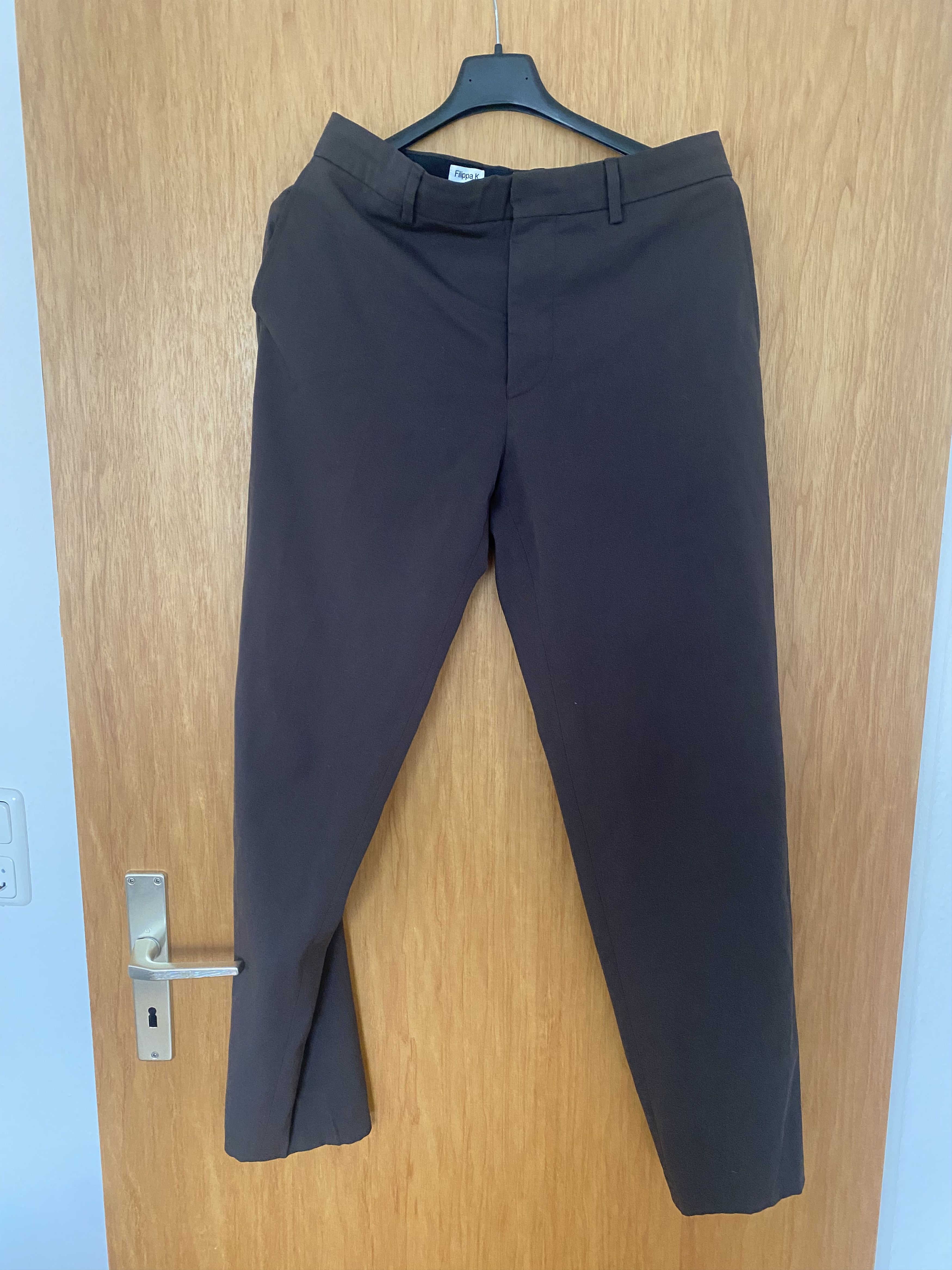 Filippa K Filippa K Justin Wool Trouser In Dark Oak, Size 46 Size 46R - 1 Thumbnail