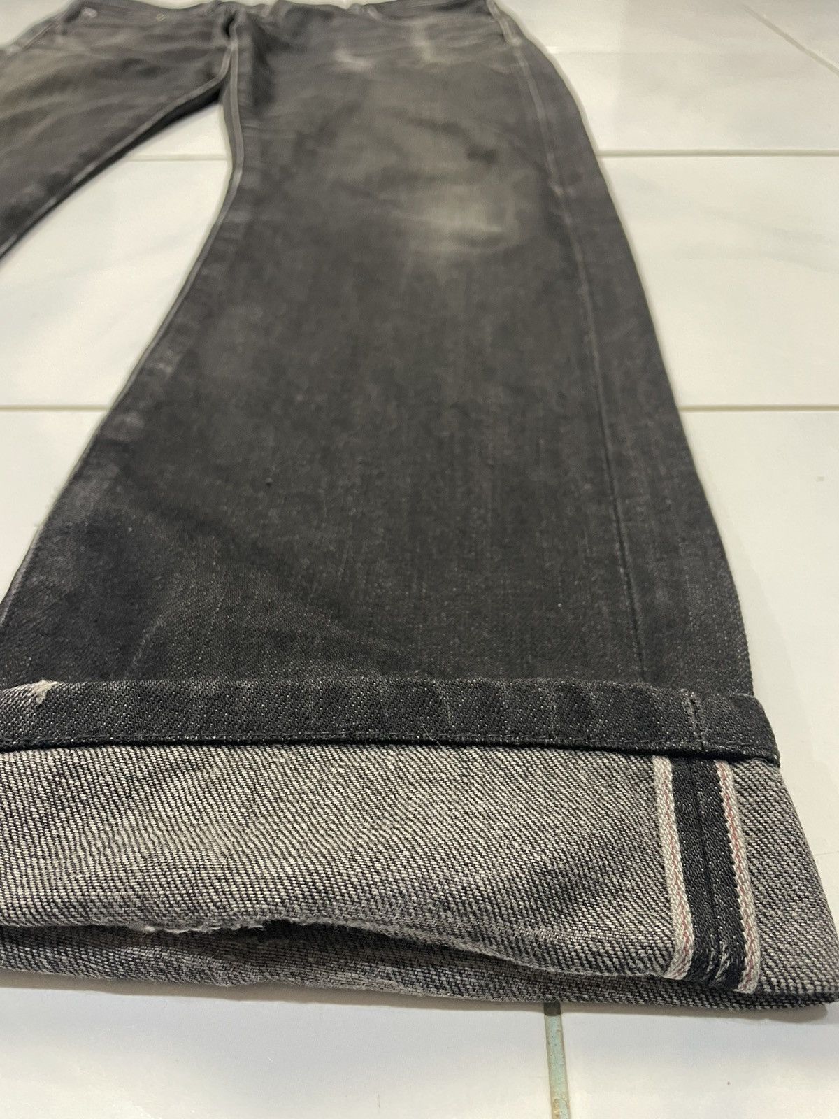 Japanese Brand Vintage Japanese Brand Salvaged Black Denim Pants Size US 34 / EU 50 - 4 Thumbnail