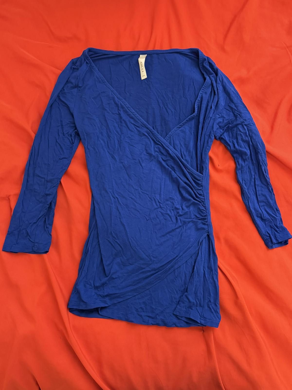 Other GILLI Deep V-neck Wrap Top in Blue (S/M) Size S / US 4 / IT 40 - 1 Thumbnail