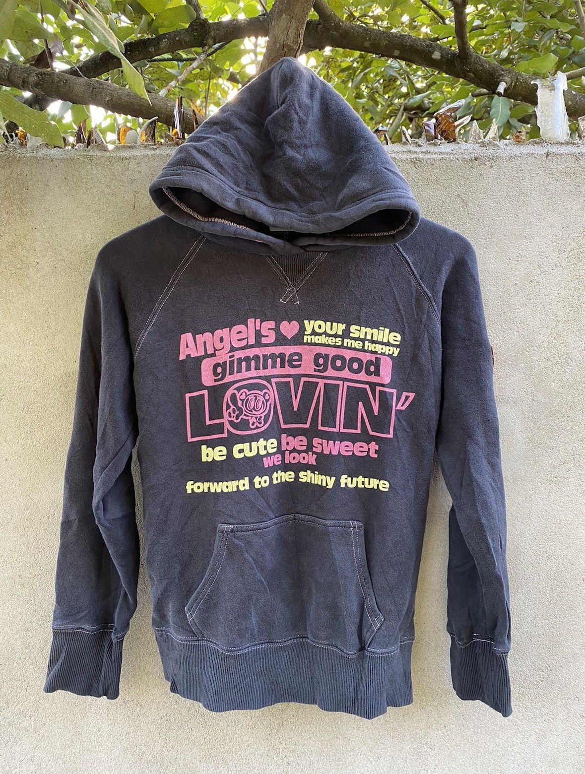 image of Angel Blue “Girlie” Hoodie in Grey, Men's (Size Small)