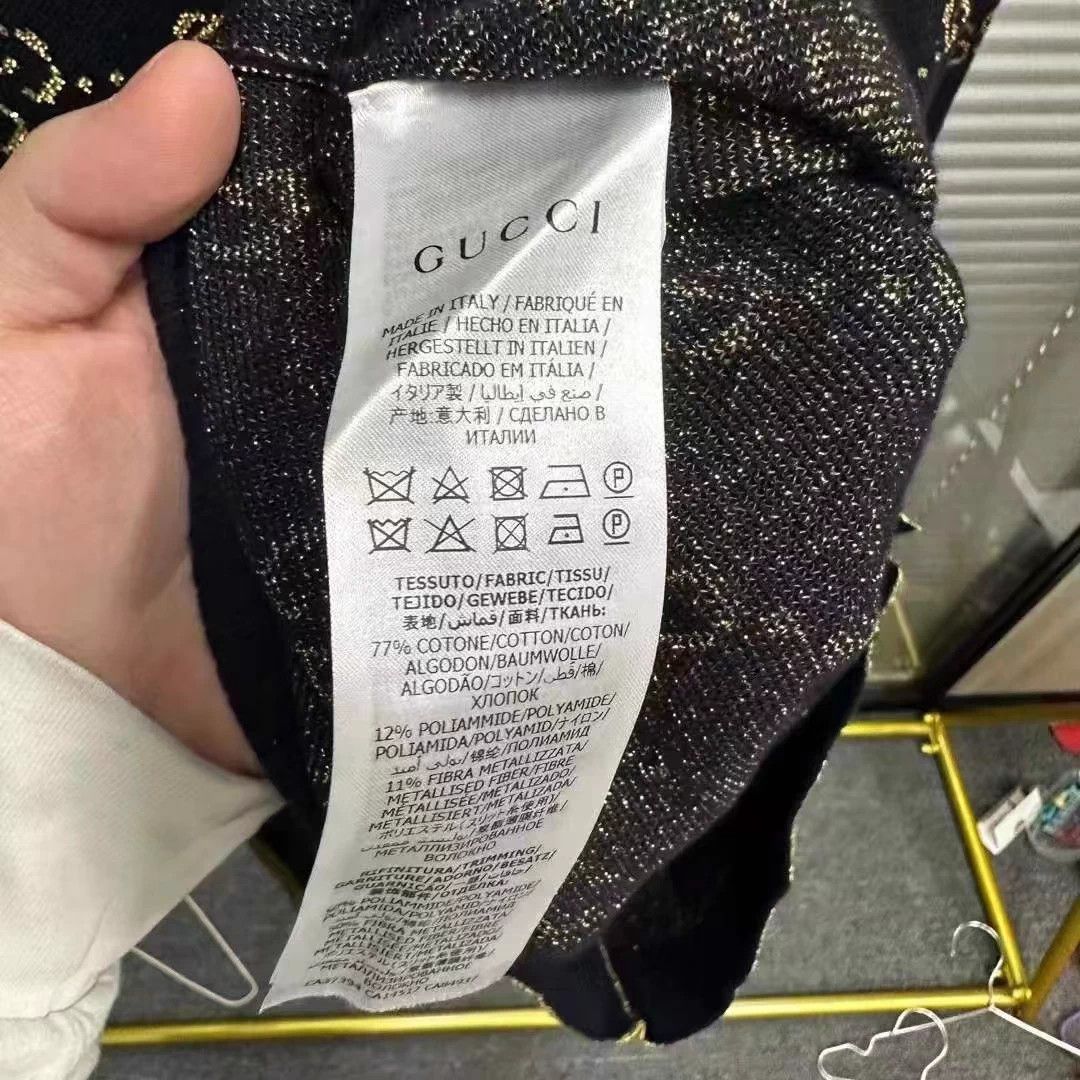 Gucci Gucci New with tags GG monogram black gold cardy M Size M / US 6-8 / IT 42-44 - 3 Thumbnail