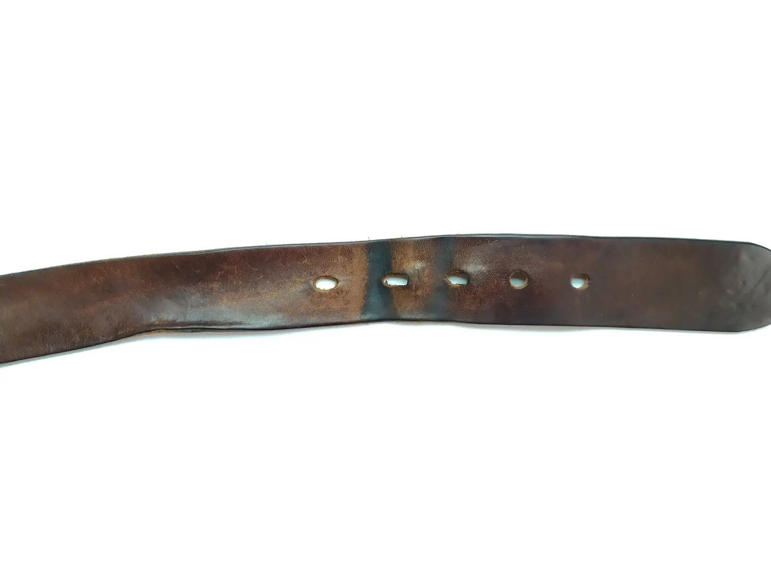 Genuine Leather × Levi's × Levi's Vintage Clothing Vintage Levi's Leather Belt Crafted Brown Size ONE SIZE - 6 Thumbnail