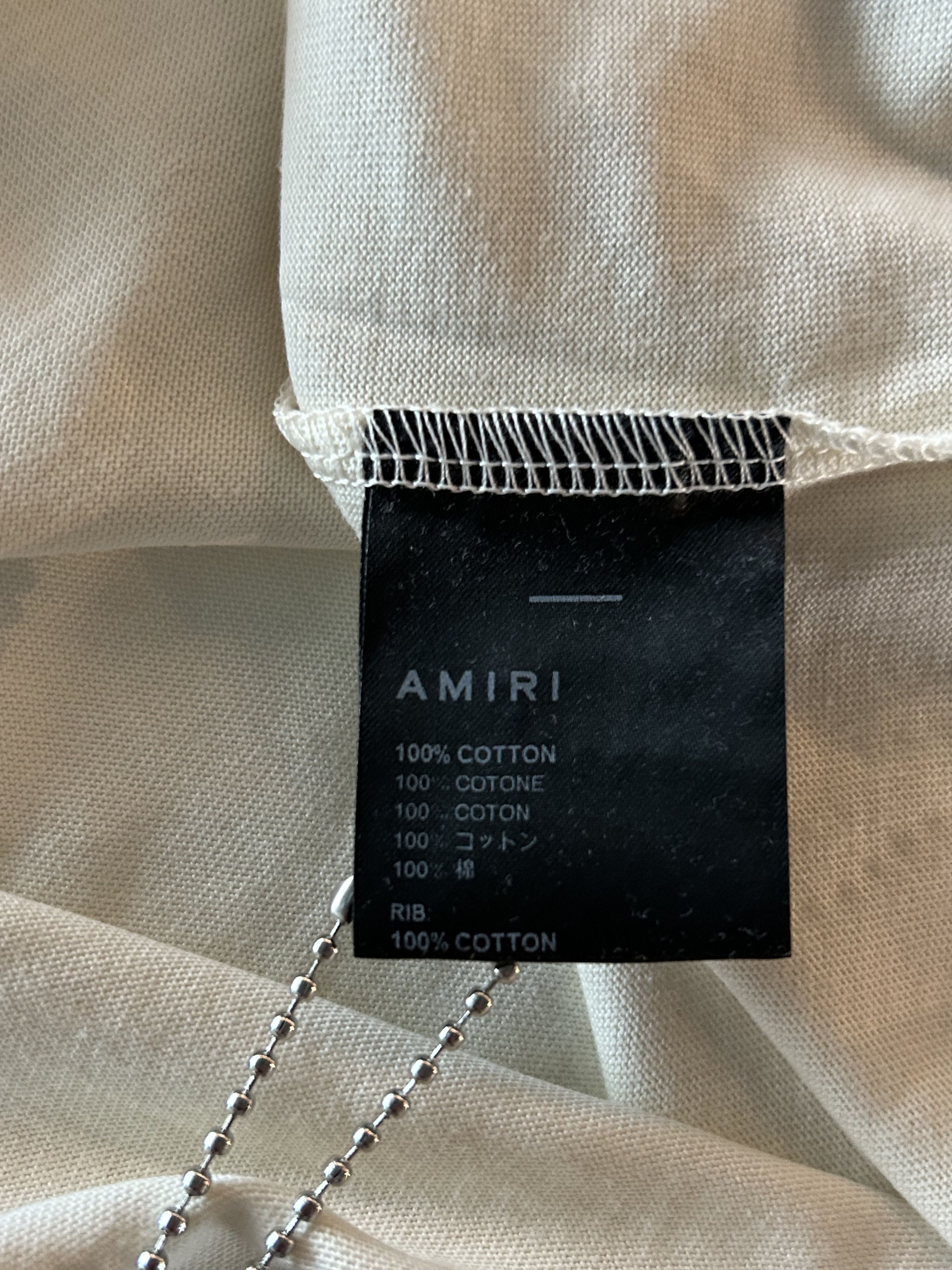 Amiri Amiri White & Navy Arts District T-Shirt Size US XXL / EU 58 / 5 - 4 Thumbnail