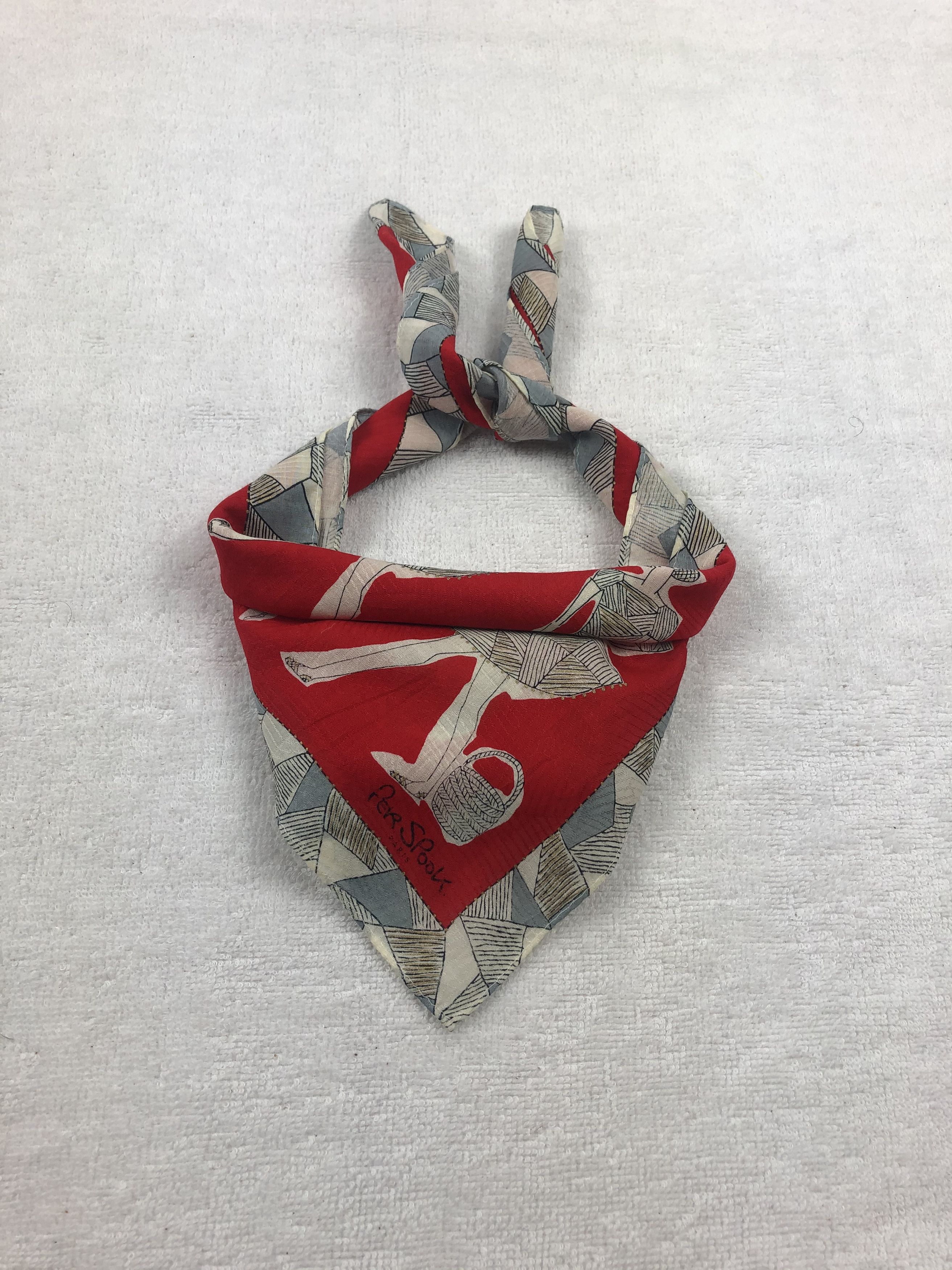 Vintage Per Spook Paris Handkerchief / Bandana / Neckerchief Size ONE SIZE - 1 Thumbnail
