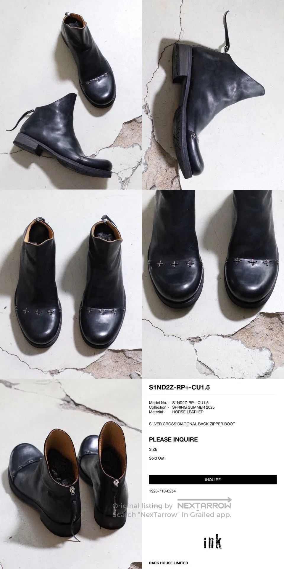 Ma+ M.A+ Maurizio Amadei Cross Zipper Horse Leather Shoes. Size US 10 / EU 43 - 8 Thumbnail