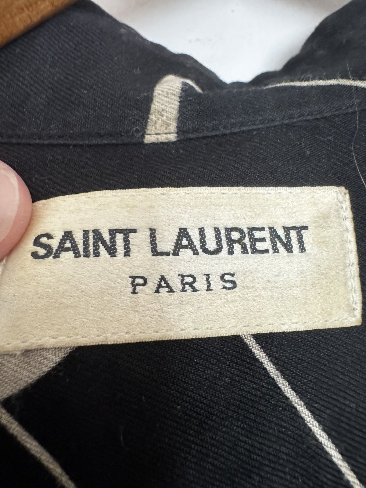 Saint Laurent Paris Hedi Music notes viscose shirt Size US XS / EU 42 / 0 - 2 Thumbnail