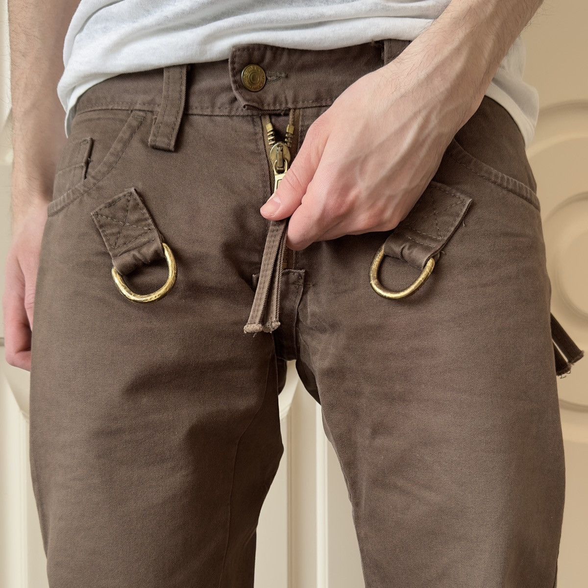 Dsquared2 Dsquared2 F/W 2003 Cargo Pocket Flap D-Ring Pants Size US 29 - 3 Thumbnail